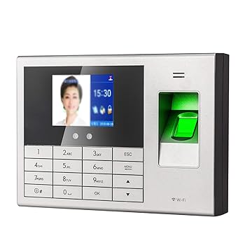 【中古】【未使用】指紋認証 タイムカード 顔指紋の時間出席機従業員の時計作業指紋機械はWiFiをサポー..