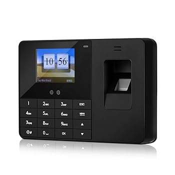 Rakuten - 【中古】【未使用】指紋認証 タイムカード 顔指紋出席機サインイン装置大容量顔認識スマートカード機 幅広いアプリケーション (色 : Black, Size : 18.3x13x3.4cm)
