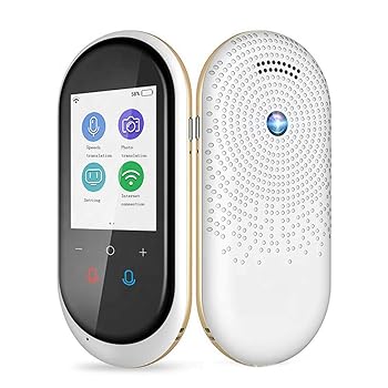 【中古】【未使用】[アップグレード] カメラ翻訳 Bluetooth イヤホン接続付き言語翻訳デバイス 2.4 インチ画面 106 言語 2 音声翻訳、ホワイト必要なハッピーギフト