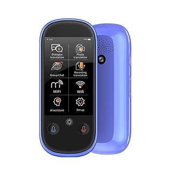 【中古】言語写真翻訳装置 即時翻訳 117 言語 オフライン翻訳 12 言語 レコーダー付き電子辞書 勉強、仕事、旅行に最適 (A) 必要な幸せ Journey(3)