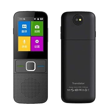 【中古】スマート言語翻訳デバイス、リアルタイム音声、録音、写真翻訳を備えた双方向多言語翻訳デバイス、137 のオンライン言語、イン..