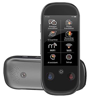 【中古】ポータブル言語 117 言語 即時翻訳 12 言語 オフライン翻訳 写真翻訳機 レコーダー付き電子辞書 勉強、旅行に最適(B) 必要 必要 To pursue happi