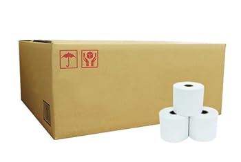 【中古】感熱ロール紙 80×100m×25.4（=1インチ）（80×93mm×25.4（=1インチ）裏巻 （40巻パック）