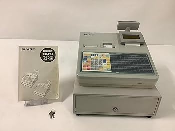 【中古】シャープ 電子レジスター フラットキーボードタイプ（ホワイト） XE-A417-W
