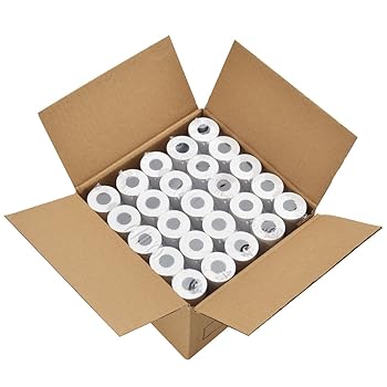 MFLABEL 2 1/4 インチ x 50 インチ 感熱紙キャッシュレジスター POS レシート用紙 150 Rolls