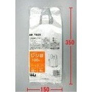 【中古】レジ袋 半透明 TB-25(西日本25号、東日本8号) 100枚×20冊(2000枚)
