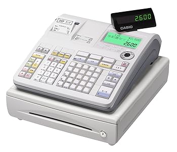 【中古】カシオ計算機 電子レジスター(ネットレジ) 25部門 (ホワイト) TE-2600-25S