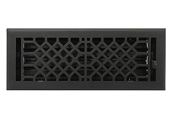 【中古】【未使用】フロアレジスター - アンティークスタイルデザイン 4x12 Inch ブラック 【中古】【未使用】フロアレジスター - アンティークスタイルデザイン 4x12 Inch ブラック