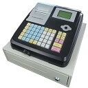 【中古】電子レジ、鍵付きレジ、48キー突起キーボード、簡単でプログラミングが容易で、小売業者、スーパー、雑貨店、コンビニに適している,Black(3)