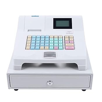 【中古】キャッシュレジスタ - リムーバブルキャッシュトレイとサーマルプリンターを備えた電子POSシステムレジ、小規模ビジネス/小売/レストランの多機 【中古】キャッシュレジスタ - リムーバブルキャッシュトレイとサーマルプリンターを備えた電子POSシステムレジ、小規模ビジネス/小売/レストランの多機