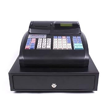 【中古】【未使用】レシートプリンター付き電子キャッシュレジスター、48キー隆起キーボード、6デジタルLEDキャッシュレジスター、スーパーマーケットおよび小売店