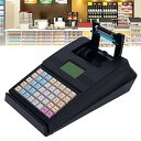 【中古】【未使用】中小企業向け商業レジ pos システム、小売店/スーパーマーケット/食料品店/コンビニエンス用サーマルプリンター付き 40 キー電子レジ、ブラック(3)