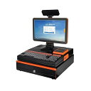【中古】レジスター キーボードドラッグストアコンビニエンスストア文具店レジコンピュータ、統合レジ付きスマートショッピングモールスーパーマーケット