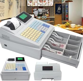 【中古】【Auyyhui】小規模ビジネス・小売・レストラン向け 電子キャッシュレジスター 81 キーキャッシュレジスター 引き出し付き 8 つのデジタル LED 搭 【中古】【Auyyhui】小規模ビジネス・小売・レストラン向け 電子キャッシュレジスター 81 キーキャッシュレジスター 引き出し付き 8 つのデジタル LED 搭