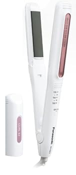 【中古】パナソニック ヘアアイロン カール・ストレート両用 海外対応 32mm 白 EH-HW12-W