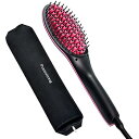 【中古】ストレート ブラシ型 ヘアアイロン 収納ポーチ付き