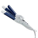 【中古】SALONIA サロニア 2WAYストレート&カールヘアアイロン 32mm プロ仕様220℃ 海外対応 SL-002 ネイビー