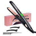 【中古】【未使用】Mefuns ストレートアイロン 28mm 2wayヘアアイロン マイナスイオン アイロン コテ 5秒瞬時加熱 デジタル温度表示 プロ仕様130℃?230℃ ストレー