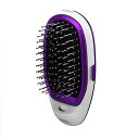 【中古】【未使用】ストレートヘアアイロンブラシ、ポータブルマイナスイオンストレートヘアアイロン、アンチ火傷、すべての髪のタイプの縮れおよびスタティックマ