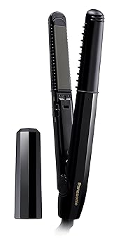 【中古】パナソニック コンパクトアイロン ショートヘア&メンズ向け アレンジ・ストレート 2Wayタイプ 黒 EH-HV19-K