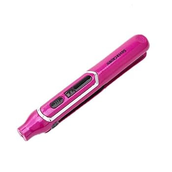 【中古】【未使用】USB充電式ストレートヘアアイロンワイヤレスポータブルプロフェッショナルヘアカーラー