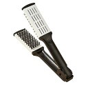 【中古】コーム付き ストレートヘアアイロン 家庭用ストレートコームブラシ 中空通気性 ツインブラシ ブローブラシ 縮毛 くせ毛 ブラシ
