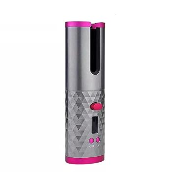 【中古】オートカールアイロン ヘアアイロン コードレス 自動カールアイロン 6段階温度調整 150 〜 200 ℃ 急速加熱 時間設定可能 美容 美容家電 USB充電