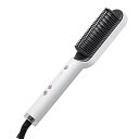 【中古】applife ヒートブラシヘアアイロン HAIRNIST ホワイト | ヘアブラシ アイロン ヘアアイロン ヒートブラシ ストレート パーマ サラサラ ツヤ髪 や|詳細画像