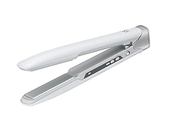 【中古】【未使用】ヴィダル サスーン コードレス ストレート ヘアアイロン 充電式 4段階温度調節 充電スタンド付き ホワイト VSI-1090/WJ