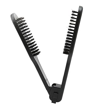 【中古】ストレートヘアアイロン コーム クランプフラットヘアブラシ - 中空 通気性
