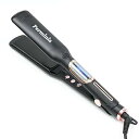 【中古】Perminia ストレートアイロン ヘアアイロン 40mm 幅広 ストレート&カール 2way 高級 LCDスクリーン付き MAX230℃ マイナスイオン発生 男女兼用(4)