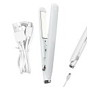 【中古】ミニストレートアイロン - ミニ両用ヘアアイロン 2 in 1 | 高速ヒートアップセラミックプレートヘアスタイリングツール、アパート、家庭、旅行用