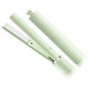 【中古】ヘアアイロン ミニ ストレートアイロン 前髪用 持ち運び コンパクト usb 海外対応 旅行 Green 軽量 持ち運び便利