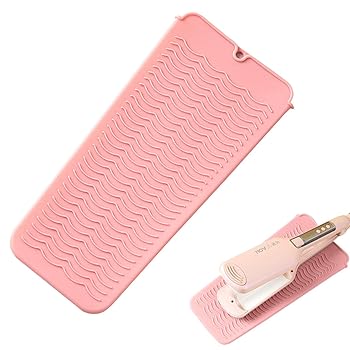 【中古】【未使用】Linshesf 耐熱ストレートナーパッド - 旅行用シリコンヘアストレートナーパッド ポータブル耐熱シリコンマット ヘアスタイリングツール フラット