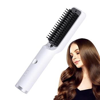 【中古】ヘアアイロンブラシ、2600Ah 多機能ヘアブラシストレートナー、デジタル LED 付きミニストレート、縮れ毛用タイプ c 充電ストレートナー ヒート 【中古】ヘアアイロンブラシ、2600Ah 多機能ヘアブラシストレートナー、デジタル LED 付きミニストレート、縮れ毛用タイプ c 充電ストレートナー ヒート