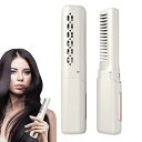 【中古】【未使用】充電式ストレートアイロン、電動ヘアストレートブラシ、熱ストレートブラシ、抗熱傷ヘアスタイリングツール、2-in-1 ヘアストレートブラシ、コー