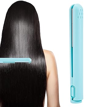 【中古】TUUWAI ヘアアイロン、ミニ両用ヘアアイロン、USB充電式小型ヘアアイロン、小型トラベルヘアアイロン、ミニヘアアイロン、ショートヘアとロング