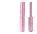 【中古】充電式ミニヘアアイロン, ポータブルヘアアイロンブラシ, コードレスヘアアイロンブラシ, トラベルヘアストレートナー, USB充電式, 瞬間加熱クイ(4)