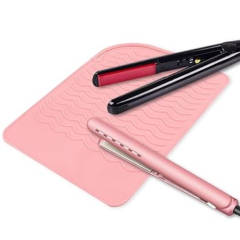 【中古】【未使用】WLLHYF ヘアアイロンシリコンマット、シリコン素材、滑り止めデザイン、最大212F/10..