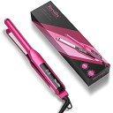【中古】Terviiix 前髪用ヘアアイロン 15mmストレートアイロン 10秒の急速加熱 持ち運びミニヘアアイロン ストレート カール2way 10段階温度設...