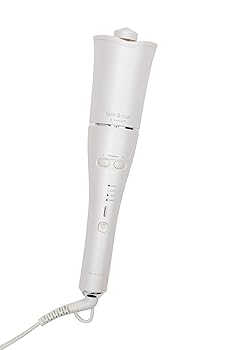 【中古】【整備済み品】 海外対応・自動巻きヘアアイロン spin & curl KINUJO シルクプレート プレミアムモデル ホワイト色 カールアイロン (整備済み品)