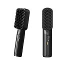 【中古】ストレートブラシ ヘアアイロン ヒートブラシ USB充電式ポータブルコードレスミニヘア矯正コーム 150℃~230℃ 【2023年新型】階温度調整 縮れフ(4)