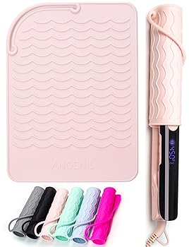 【中古】ANGENIL 耐熱下敷きストレートナー ストレートナー用シリコンマット ヘアアイロン ヘアアイロ..