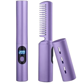 【中古】【未使用】POZEALヒートブラシ コードレス ストレートブラシ ストレート アイロン 【新登場】ブラシアイロン ヘアアイロン USB充電式 150~200°C 3段階レベ 【中古】【未使用】POZEALヒートブラシ コードレス ストレートブラシ ストレート アイロン 【新登場】ブラシアイロン ヘアアイロン USB充電式 150~200°C 3段階レベ