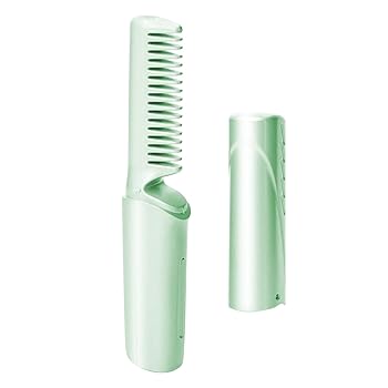 【中古】縮 毛矯正ブラシ、1個の縮 毛矯正ブラシ、PPTヘアカーラーコーム、電動ホットコーム、縮れ防止ヘアアイロンコーム、旅行用ヘアスタイリングコー