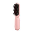 【中古】【未使用】ストレートヘアアイロンブラシストレートヘアアイロン USB 充電式ポータブルヘア矯正コーム女性旅行歯デザインストレートヘアアイロン