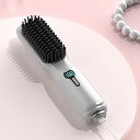 【中古】【未使用】ヒートブラシ ストレートアイロン コードレス 【2024年新登場・6千万マイナスイオン】 ヘアアイロン ブラシアイロン ストレート カール U...