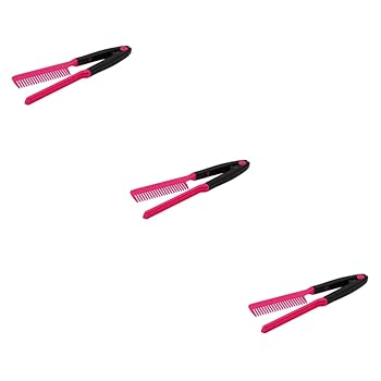 【中古】【未使用】LEDMOMO 3個 ストレート d??ng t?c ブロードライヤーストレートナー セラミック クリップオン スタイリングコーム 機