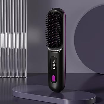【中古】ヒートブラシ コードレス ヘアアイロン ストレート&カール コームアイロン usb充電式 マイナスイオン 家庭/旅行/出張/通勤用 【中古】ヒートブラシ コードレス ヘアアイロン ストレート&カール コームアイロン usb充電式 マイナスイオン 家庭/旅行/出張/通勤用