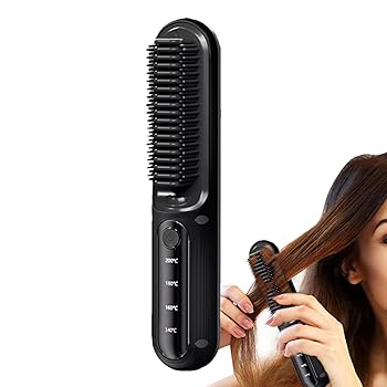 【中古】ブラシストレートナー、USB充電式ヘアストレートナー、マイナスイオンストレートブラシ、ポータブルブラシストレートナー、ヘアストレートコーム 【中古】ブラシストレートナー、USB充電式ヘアストレートナー、マイナスイオンストレートブラシ、ポータブルブラシストレートナー、ヘアストレートコーム
